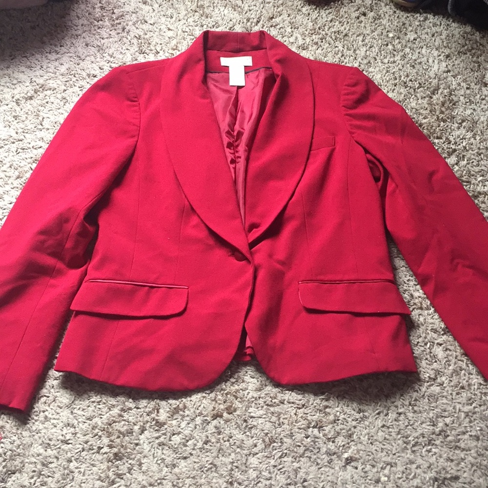 Worthington stretch, red blazer, worn once.